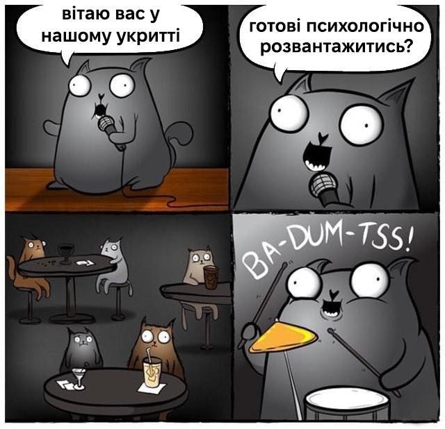 Сеть заполонили мемы о барабанах в бомбоубежищах Киева - фото 560507