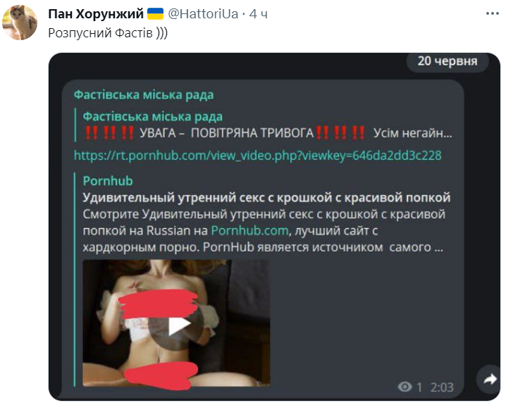 Фастовский городской совет запостил ссылку на Pornhub – юзеры отреагировали мемами - 560990 Фастовский городской совет запостил ссылку на Pornhub – юзеры отреагировали мемами - фото 560990