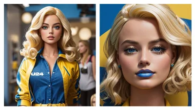 Как бы выглядела Barbie на премьере фильма в Украине: ИИ создал патриотические аутфиты