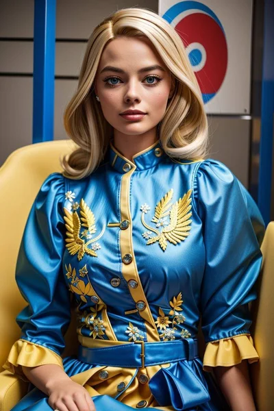 Как бы выглядела Barbie на премьере фильма в Украине: ИИ создал патриотические аутфиты - фото 565485