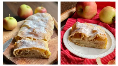Готовимся к Яблочному Спасу: рецепт нежного яблочного штруделя