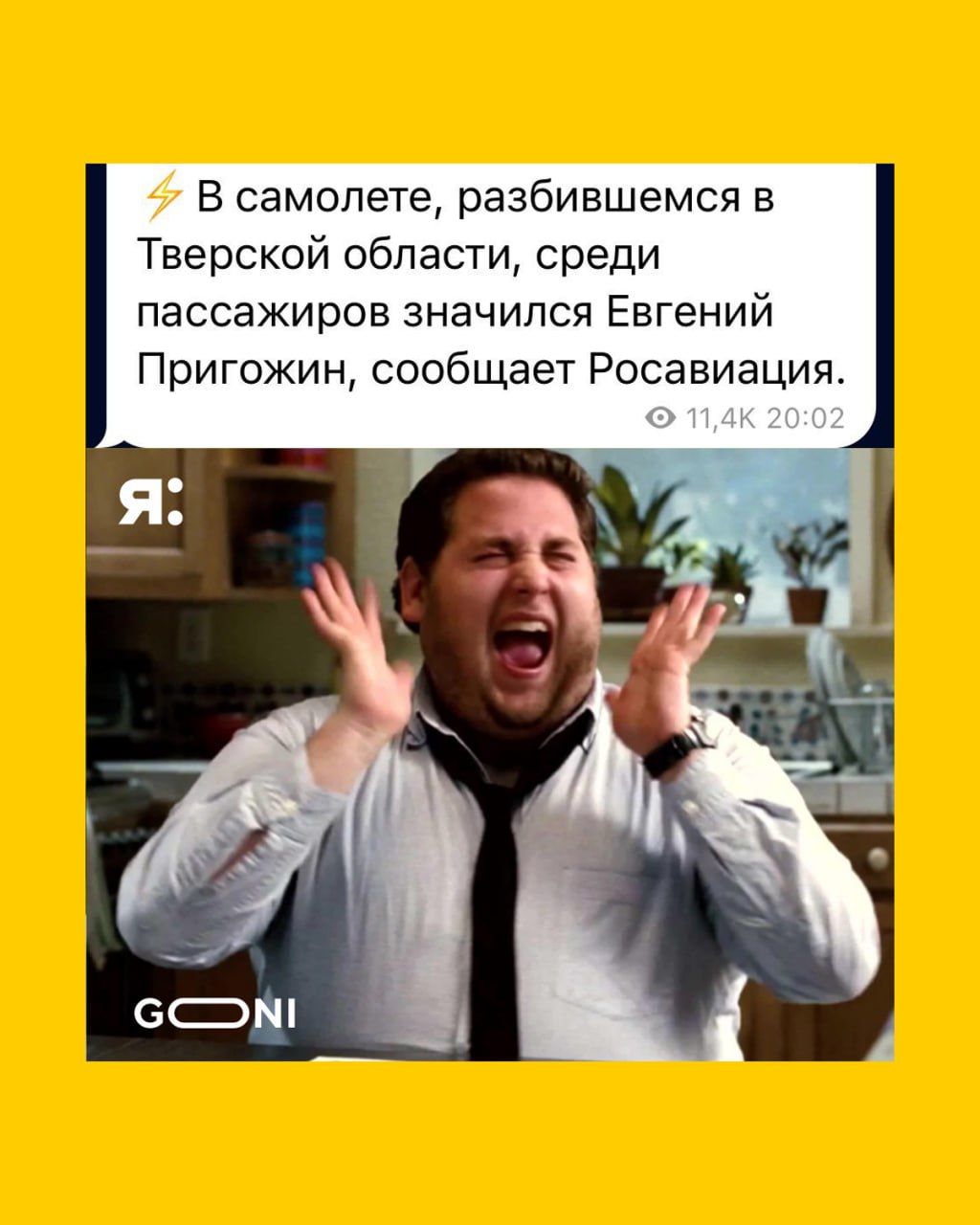 Мемы о ликвидации Евгения Пригожина, которые поднимут настроение - фото 570824