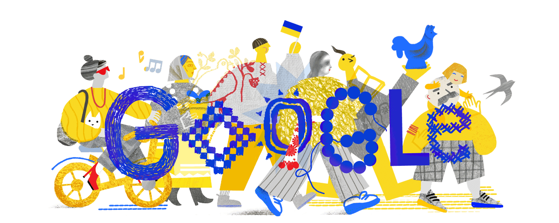 Ко Дню Независимости Украины компания Google представила патриотический дудл - 570886 Ко Дню Независимости Украины компания Google представила патриотический дудл - фото 570886