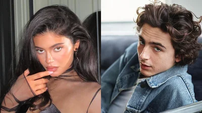 В сеть попало видео, как Кайли Дженнер и Тимоти Шаламе пылко целуются