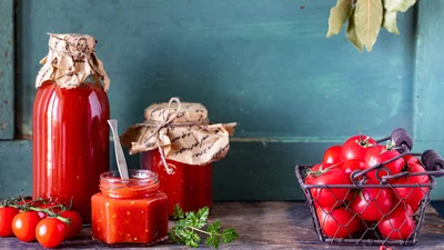 Как приготовить консервированное томатное пюре: простой рецепт