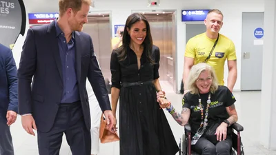 Фото дня: Меган Маркл і принц Гаррі зустрілися з нашою Тайрою на "Іграх нескорених"