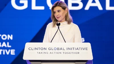 Олена Зеленська вразила красою та стилем під час зустрічі з Клінтонами