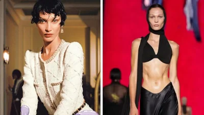 Двійник Белли Хадід вийшов на подіум у Мілані: як дві краплі води