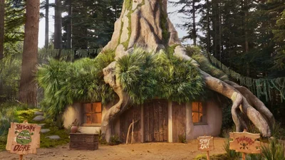 На Airbnb появился дом Шрека, и вот какой он внутри - фото 576357