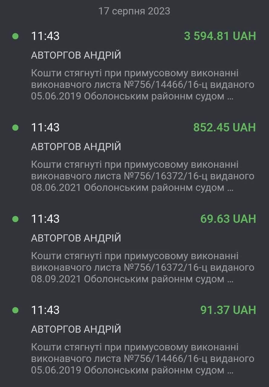 Кошти, які отримує Кондратюк від Козловського - 578846 Кошти, які отримує Кондратюк від Козловського - фото 578846