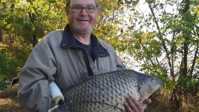 Не риба, а монстр: в Дніпрі виловили величезного сазана — фото