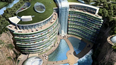 Фантастика уже здесь: подземный лакшери-отель в заброшенном карьере