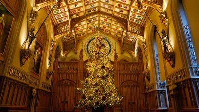 Невероятная красота: Виндзорский замок уже украсили к Рождеству – фото