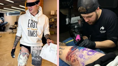 Учасник шоу "Королі магії" вразив татуюванням з Зеленським, який б'є Путіна