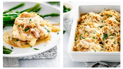 Рыба, запеченная под овощной "подушкой" – идеальный ужин, достойный ресторана