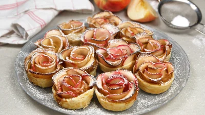 Розы из яблок – суперпростой десерт, который советует приготовить Эктор