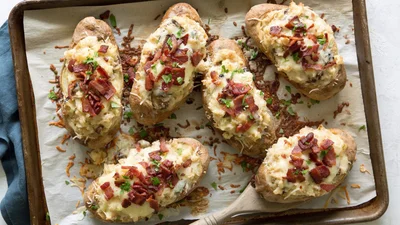 Фаршированный картофель с беконом – пошаговый рецепт приготовления с фото