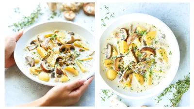 Уютный обед для всей семьи: готовим сытный суп с грибами и лапшой