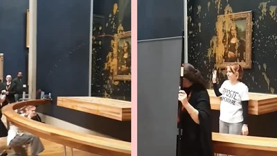 Картину "Мона Лиза" облили супом: в чем смысл акции