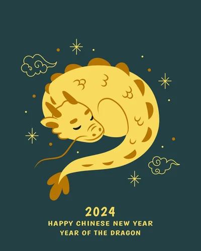 С Китайским Новым годом 2024 - картинки и стихи к празднику - фото 596980