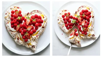 Торт-серце Павлова – після цього десерту він тобі точно освідчиться в коханні