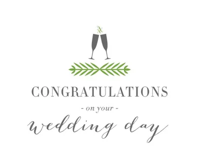 З весіллям листівка англійською - фото 598806