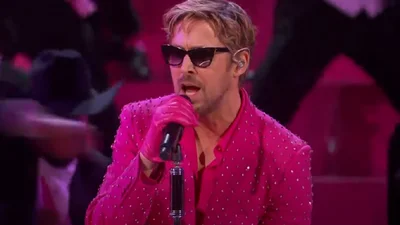 "Барбенгеймер" и "I`m Just Ken": Райан Гослинг в розовом зажег на сцене Оскара 2024