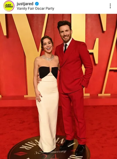 Красная дорожка Оскара 2024: звездные пары появились на вечеринке Vanity Fair - фото 602531