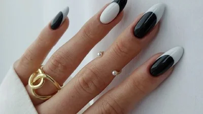 Манікюр чорний з білим: спробуй надзвичайно ефектне класичне поєднання