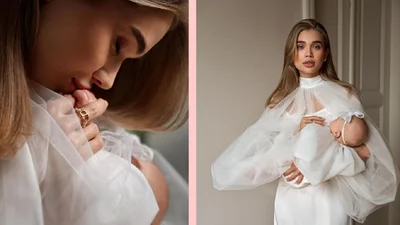 "Наче образ з ікони": у мережі обговорюють нову фотосесію Саші Бо з маленькою донечкою