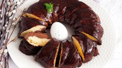 Польська бабка з какао – смачна заміна паскам на Великдень