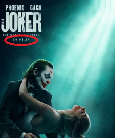 'Джокер 2': первый постер 'заспойлерил' интересную дату - фото 606728