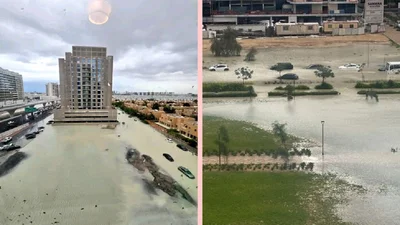 Потужні зливи накрили пустельний Дубай – фантастичні кадри міста під водою