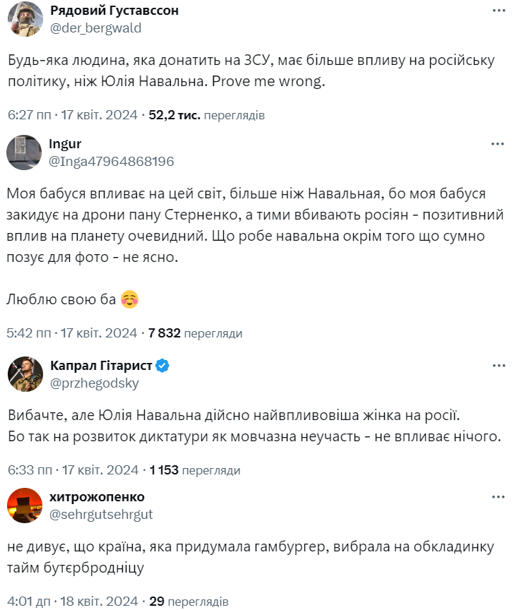 Українці висміюють Юлію Навальну на обкладинці Time — кращі меми - 609210 Українці висміюють Юлію Навальну на обкладинці Time — кращі меми - фото 609210