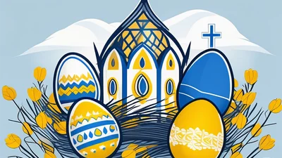 Самые красивые идеи для патриотических писанок на Пасху 2024