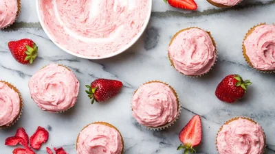 Кекси з полуницею та шоколадом – солодке задоволення до чаю