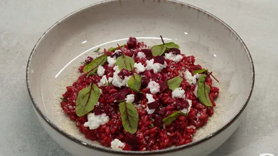 Любителям свеклы посвящается: Эктор поделился рецептом розового ризотто