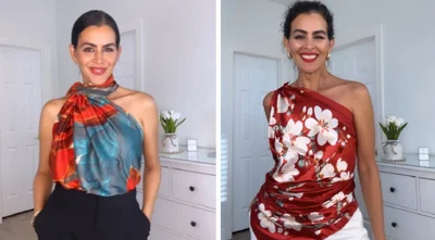 Один платок и 4 стильных образа на лето – видео