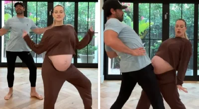 Дружина Чмерковського розірвала мережу запальним танцем на останніх місяцях вагітності