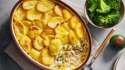 Семейный ужин в будни: попробуй аппетитную запеканку с рыбой и картошкой