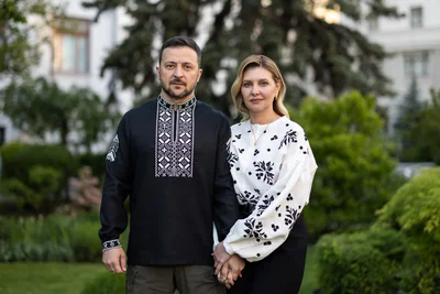 Володимир і Олена Зеленські - фото 620715
