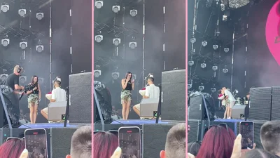 Хлопець зробив пропозицію коханій під час концерту Наді Дорофєєвої — співачка допомогла