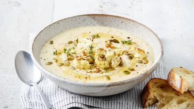 Сырный суп с цветной капустой – съедят до последней ложечки