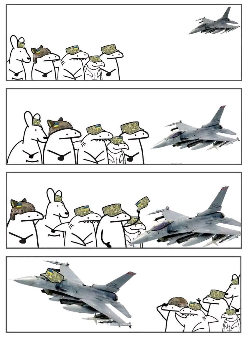 Україна отримала винищувачі F-16, і ось найсмішніші меми про цю визначну подію - 627633 Україна отримала винищувачі F-16, і ось найсмішніші меми про цю визначну подію - фото 627633