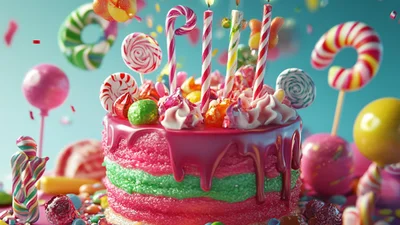 Сладкие поздравления с днем рождения - подборка ярких картинок