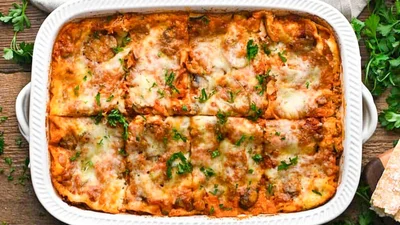 Овочева лазанья – смачна і без м’яса