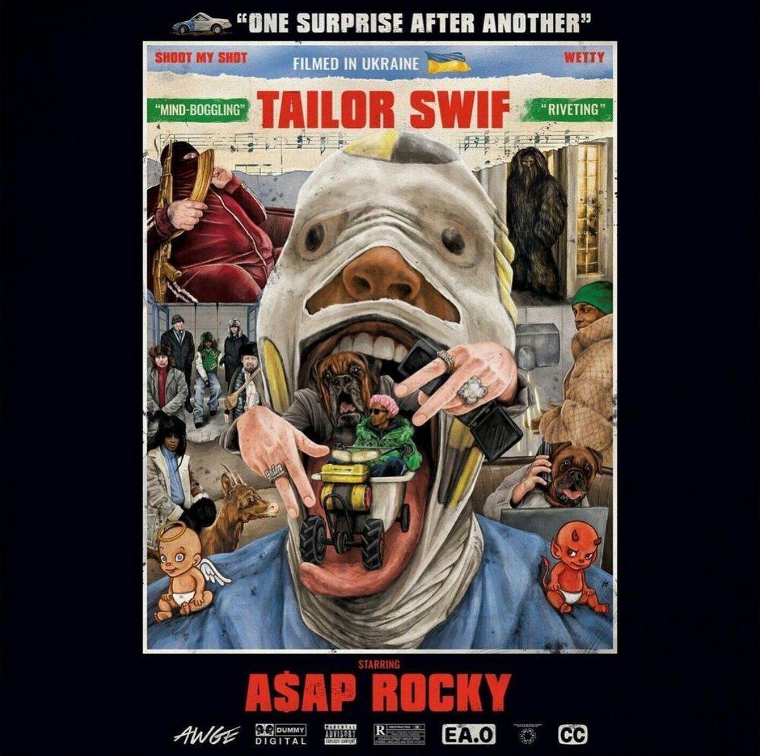 С украинским вайбом: рэпер A$AP Rocky выпустил на песню 'Tailor Swif' клип, который сняли в Киеве - фото 634639