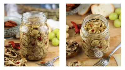 З’їдять прямо з банки: закриваємо консервовані баклажани з грибами