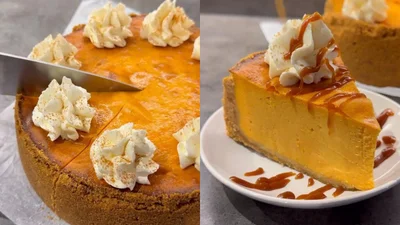 Швидко й смачно - гарбузовий чизкейк до чаю