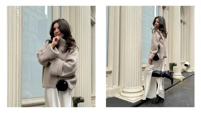 Як носити спідницю восени: 4 стильні образи зі светром